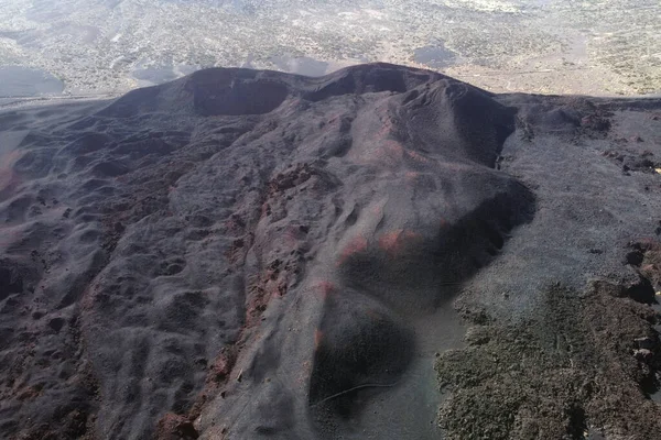 Letecký pohled na sopky na Tenerife, Kanárské ostrovy, Španělsko. — Stock fotografie