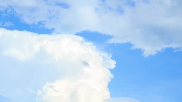 Nuvens Fofas Céu Azul Formato Vídeo Alta Definição 1920X1080 — Vídeo de Stock