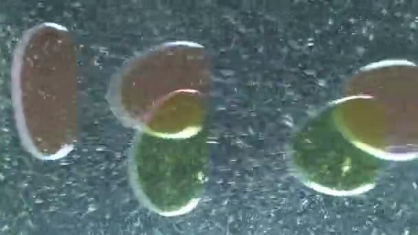 Kabarcık Parçacıkları Döngüsü Rengi — Stok video