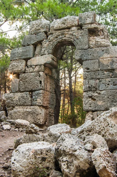 Ruines Ancienne Ville Grecque Phaselis Turquie — Photo