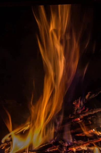 Beautiful Tongues Flame — Stock Photo, Image