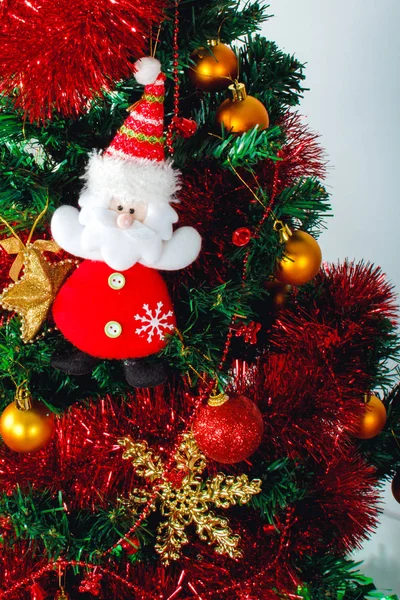 Toys Christmas Tree Toy Santa Claus — Stock Photo, Image