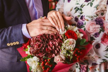 kadın ve erkek alyans el