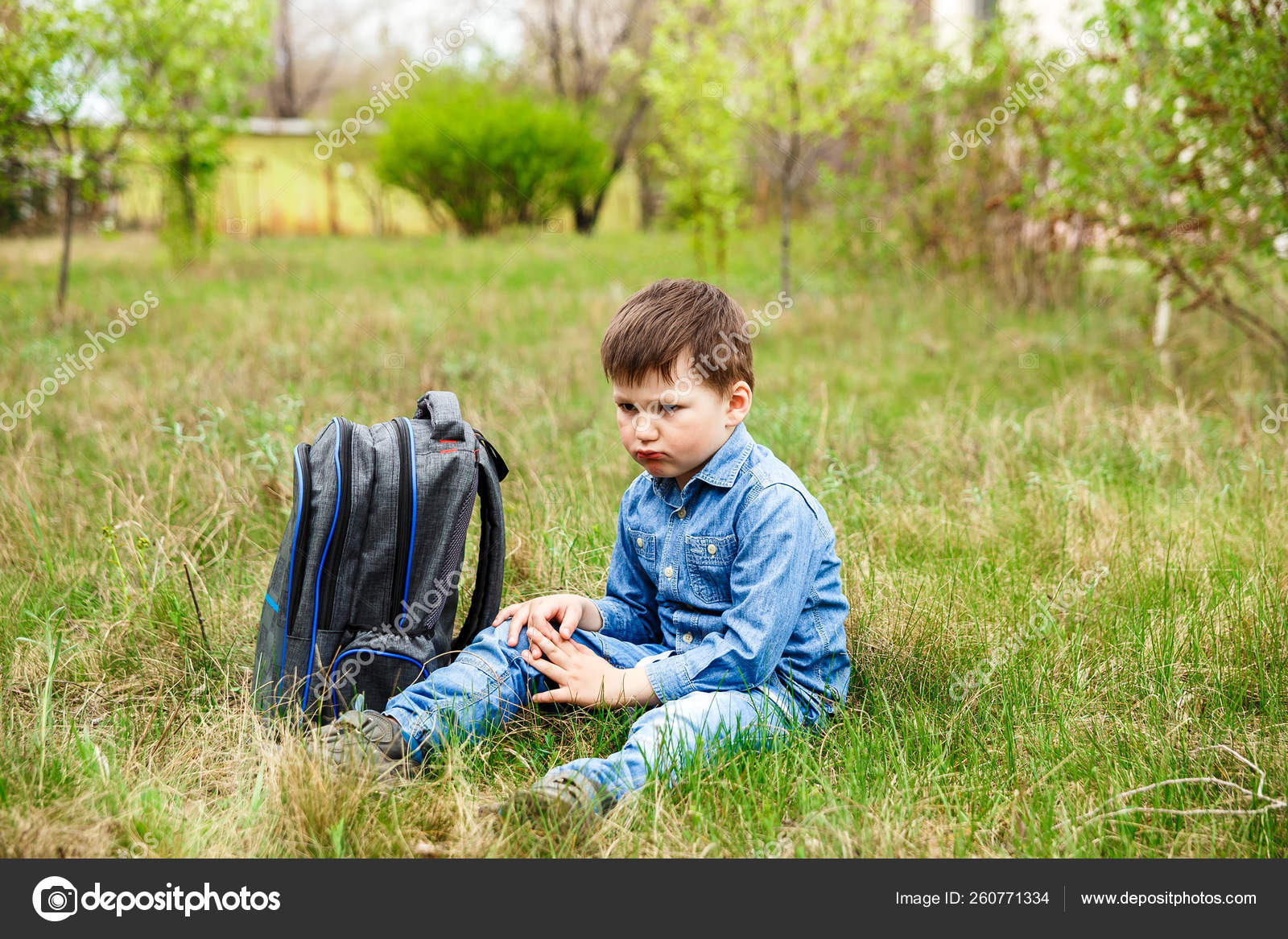 little kid with big backpack
