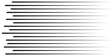 Hız çizgileri izole küme. Güneş ışınları veya yıldız patlaması siyah vektör öğeleri farklı basit siyah vektör hız satırlarının Isolated.Set.