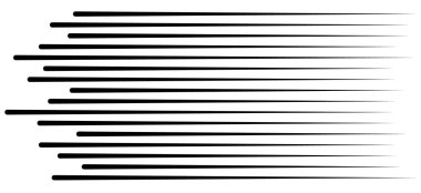 Hız çizgileri izole küme. Güneş ışınları veya yıldız patlaması siyah vektör öğeleri farklı basit siyah vektör hız satırlarının Isolated.Set.