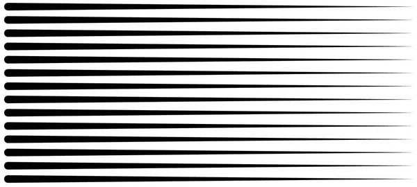 Lignes de vitesse ensemble isolé. Rayons solaires ou rafale d'étoiles Éléments vectoriels noirs isolés Ensemble de différentes lignes de vitesse vectorielles noires simples . — Image vectorielle