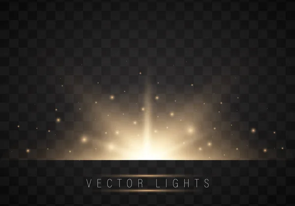 Glow light effect. — Stock Vector