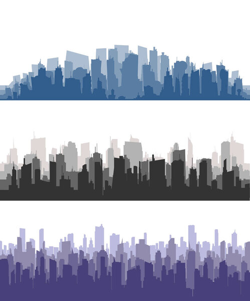 City Skyline.City building silhouette. Cityscape