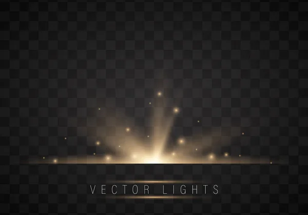 Glow light effect. — Stock Vector