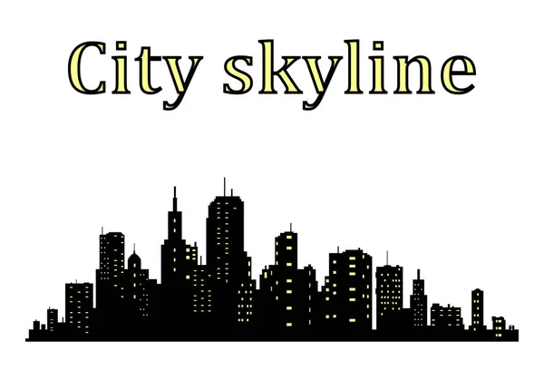 Ciudad skyline.Sset de ciudad vectorial — Vector de stock