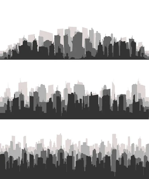 城市建设剪影. — 图库矢量图片