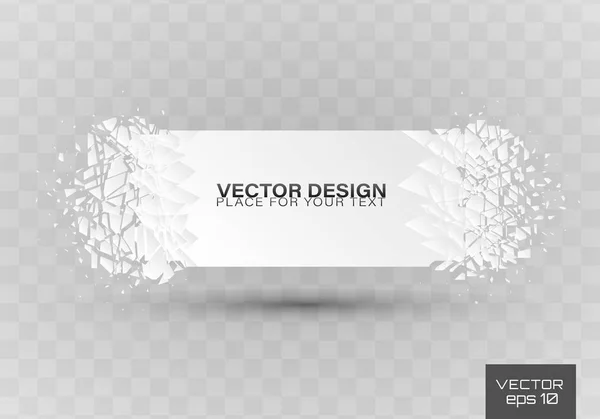 Crystal bevroren structuur. — Stockvector