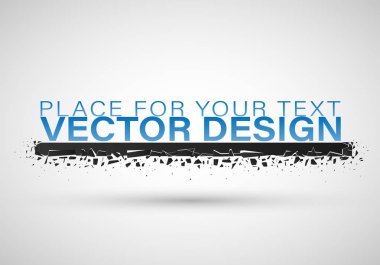 Siyah Cam soyut patlama.