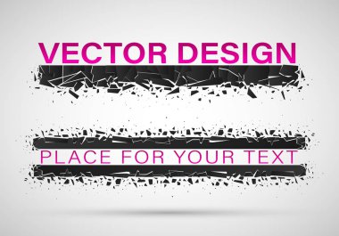 Siyah Cam soyut patlama.