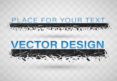 Siyah Cam soyut patlama.