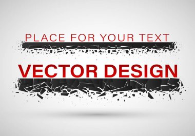 Siyah Cam soyut patlama.