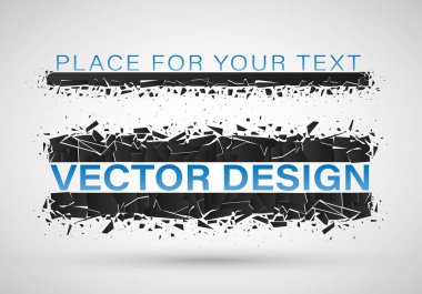 Siyah Cam soyut patlama.