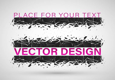 Siyah Cam soyut patlama.