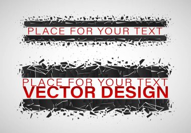 Siyah Cam soyut patlama.