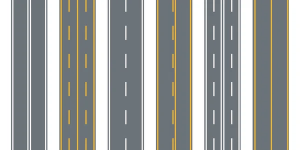 Route, rue avec asphalte. Autoroute.Direction , — Image vectorielle