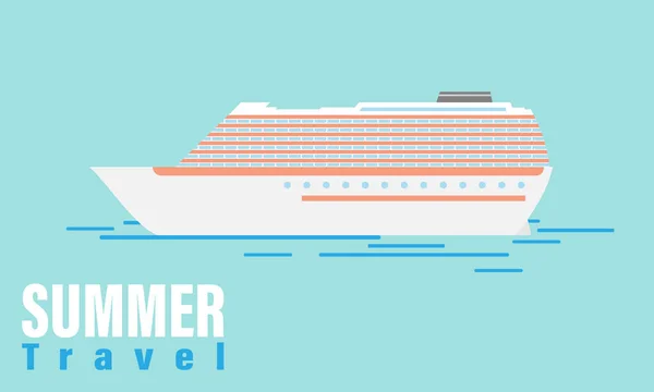 Croisière estivale — Image vectorielle