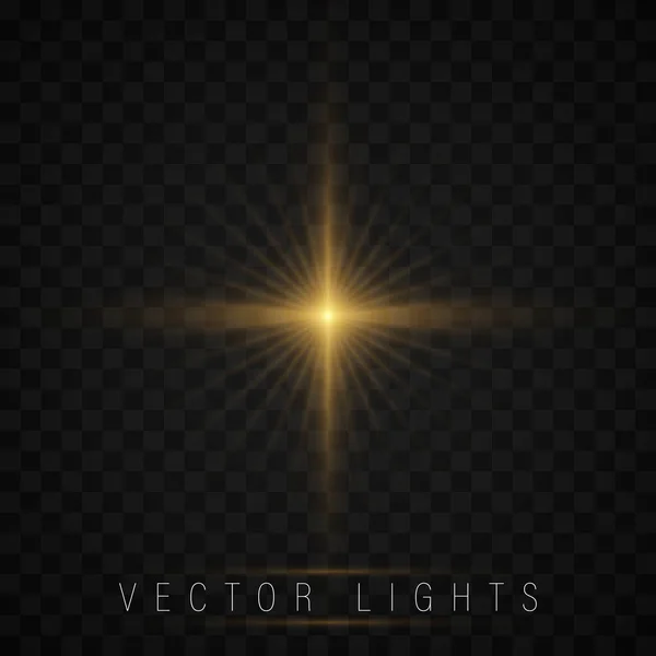 Efeito de luz de brilho . — Vetor de Stock