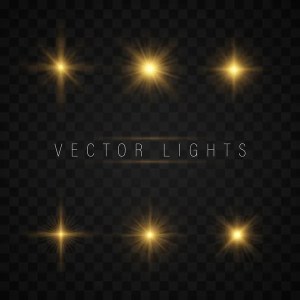 Efecto de luz brillante — Vector de stock