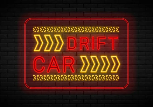 Show de Drift Racing. — Vector de stock