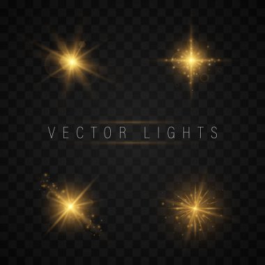 ışık efekti kümesi.