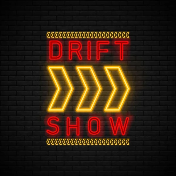 Driftshow-Rennen. — Stockvektor