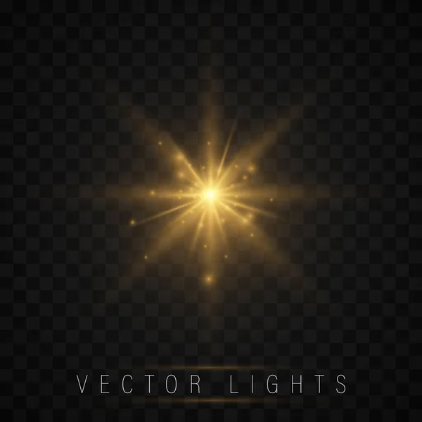 Luz efecto conjunto . — Vector de stock
