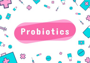 Probiyotik bakteri logosu.