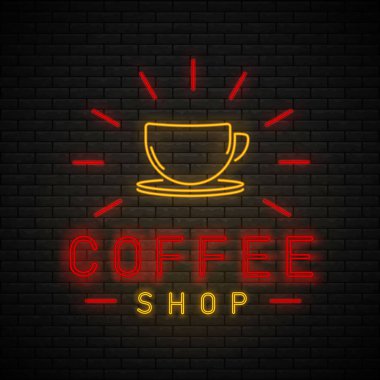 Kahve dükkanı Neon