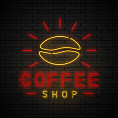 Kahve dükkanı Neon