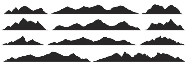 Mountains silhouettes. Vector. — Stock Vector