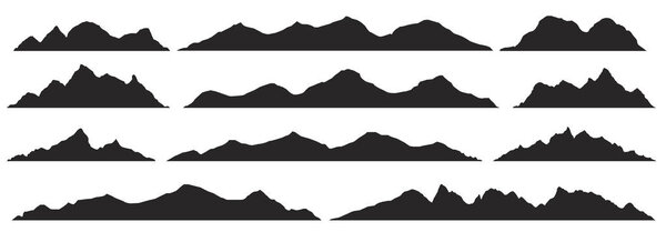 Mountains silhouettes. Vector.