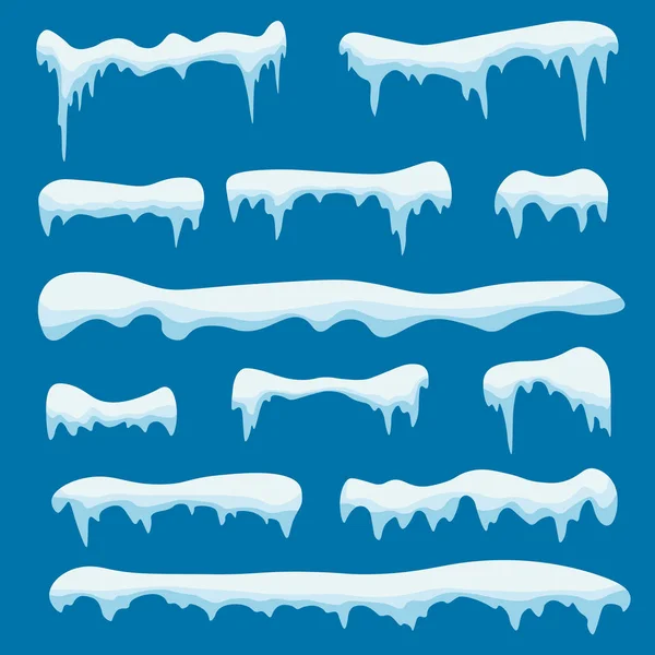 Set di calotte di ghiaccio . — Vettoriale Stock