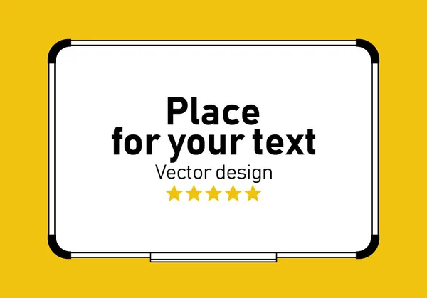 Whiteboard flat icon. — Stock Vector