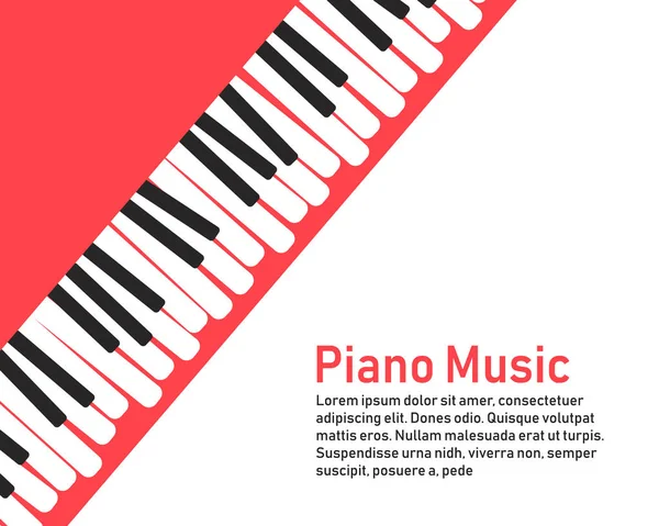 Piano sobre fondo amarillo . — Vector de stock