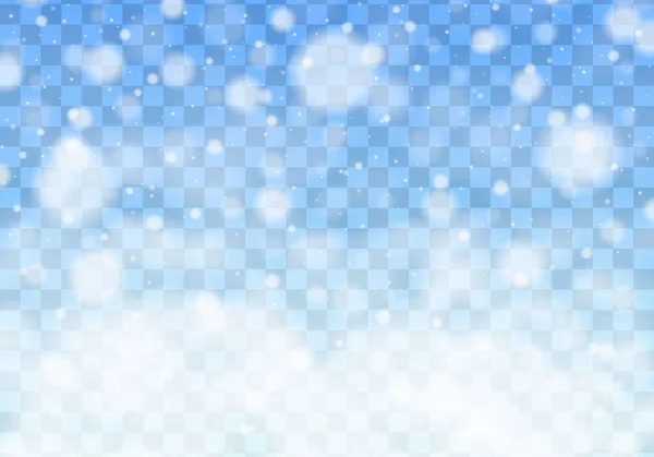 Chute de neige de Noël. — Image vectorielle