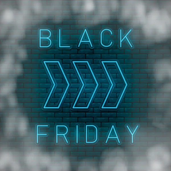 Neon Black Friday — Stockvector