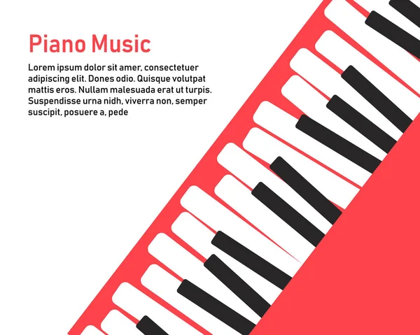 Piano sobre fondo amarillo . — Vector de stock