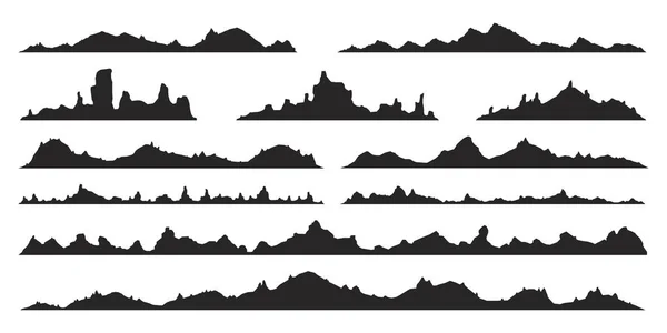 Dağlar siluetleri vektör — Stok Vektör
