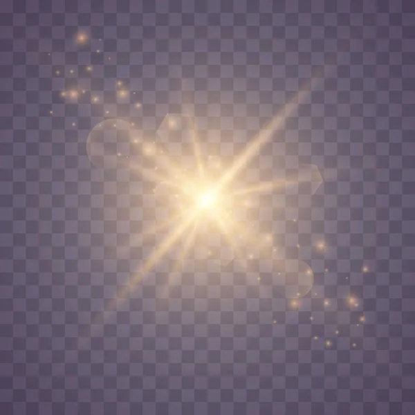 Conjunto de estrellas brillantes . — Vector de stock