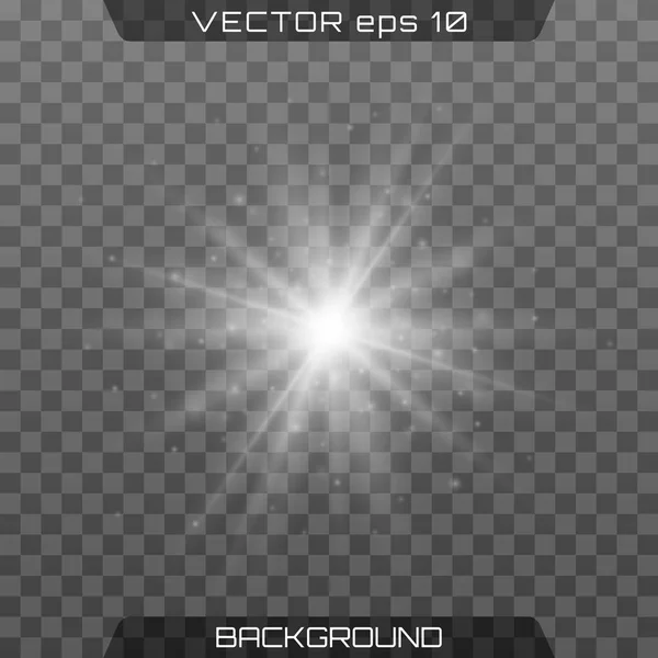 Белый светящийся свет — стоковый вектор