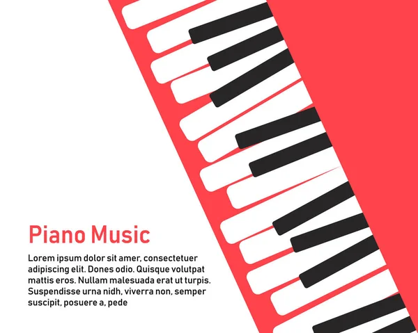 Piano sobre fondo amarillo . — Vector de stock