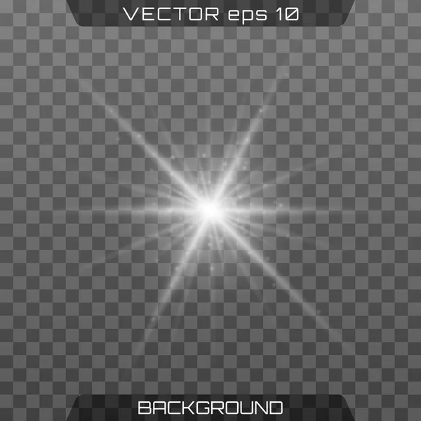白く輝く光 — ストックベクタ