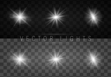 Işık, kıvılcım ve yıldız.