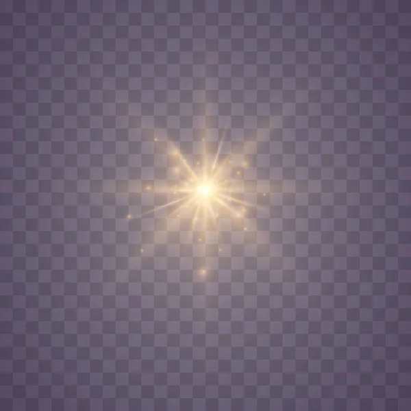 輝く星の集合. — ストックベクタ